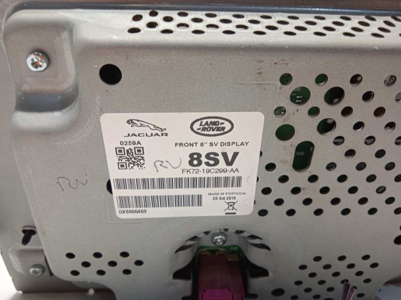 Recambio de pantalla multifuncion para jaguar xe 2.0 diesel cat referencia OEM IAM FK7219C299AA  T2R17628