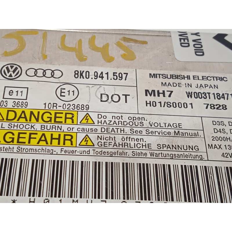 Recambio de centralita faros xenon para audi a5 coupe (8t) 2.7 tdi referencia OEM IAM 8K0941597  