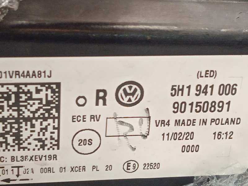 Recambio de faro derecho para volkswagen golf viii lim. (cd1) style referencia OEM IAM 5H1941006  90150891