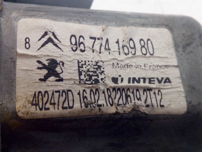 Recambio de elevalunas delantero izquierdo para citroën c-elysée shine referencia OEM IAM 9674412480  9677416980