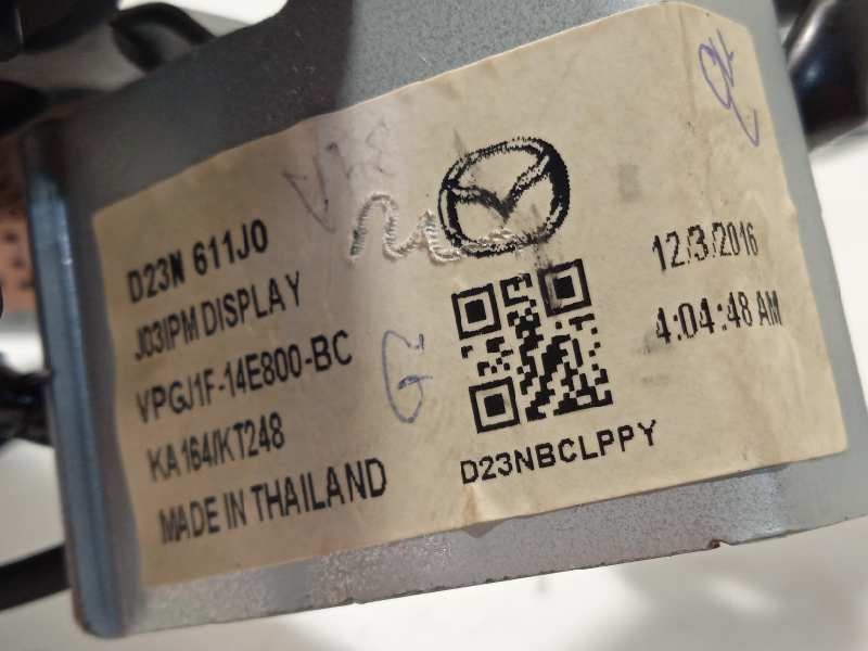 Recambio de pantalla multifuncion para mazda 2 lim. () 1.5 16v cat referencia OEM IAM D23N611J0  D23N