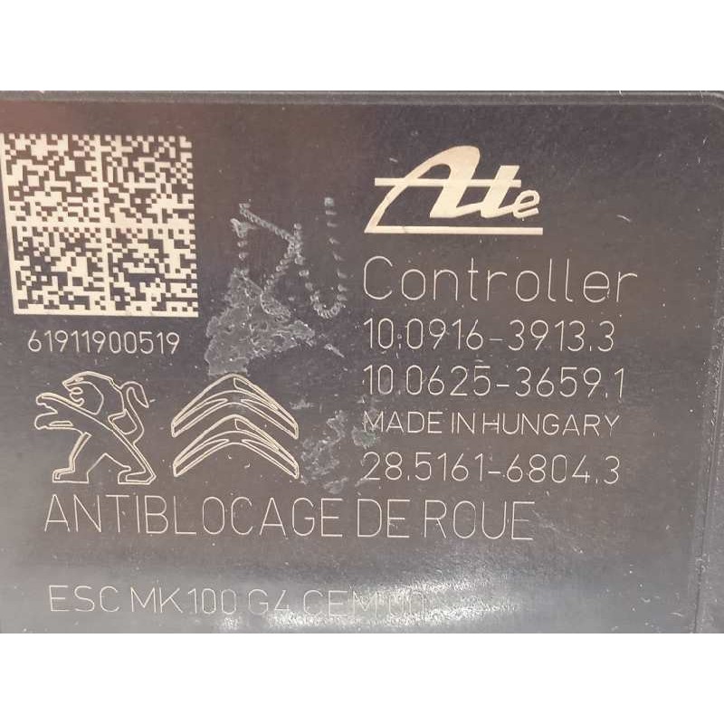 Recambio de abs para peugeot 208 1.2 16v vti referencia OEM IAM 9822654880 10091639133 10022012064