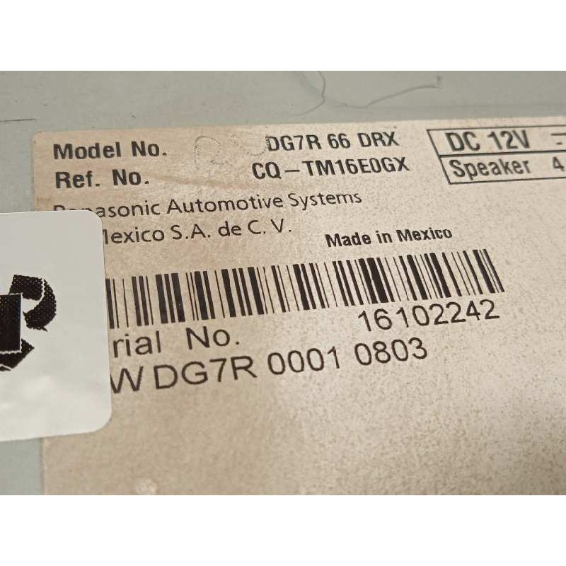 Recambio de modulo electronico para mazda 2 lim. () 1.5 16v cat referencia OEM IAM DG7R66DRX  CQTM16E0CX
