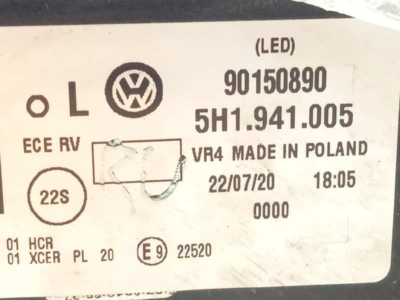 Recambio de faro izquierdo para volkswagen golf viii lim. (cd1) style referencia OEM IAM 5H1941005  90150890