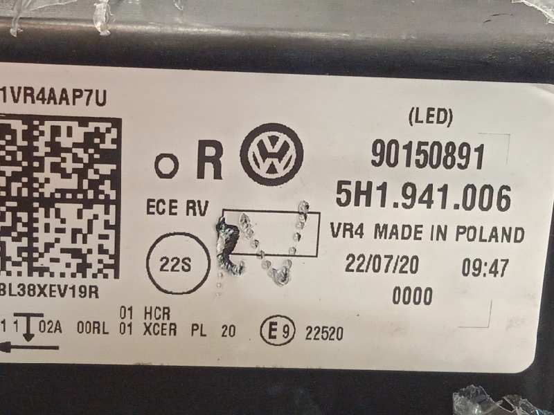 Recambio de faro derecho para volkswagen golf viii lim. (cd1) style referencia OEM IAM 5H1941006  90150891