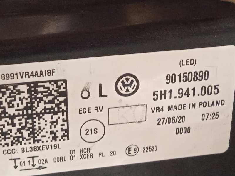 Recambio de faro izquierdo para volkswagen golf viii lim. (cd1) style referencia OEM IAM 5H1941005  90150890