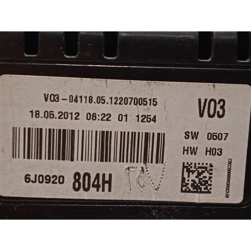 Recambio de cuadro instrumentos para seat ibiza (6j5) 1.2 tdi referencia OEM IAM 6J0920804H  