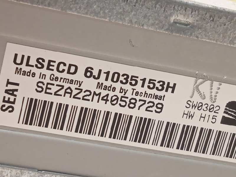 Recambio de sistema audio / radio cd para seat ibiza (6j5) 1.2 tdi referencia OEM IAM 6J1035153H  
