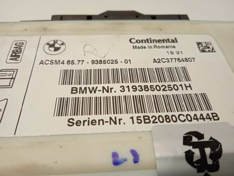 Recambio de centralita airbag para bmw x3 (f25) sdrive 18d referencia OEM IAM 65779385025  