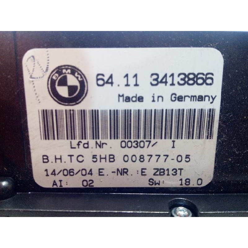 Recambio de mando climatizador para bmw x3 (e83) 3.0d referencia OEM IAM 64113413866  3413866