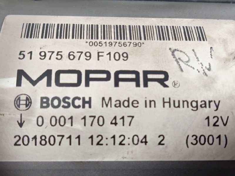 Recambio de motor arranque para jeep renegade 1.0 t-gdi cat referencia OEM IAM 51975679F109  20180711