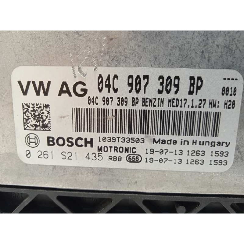 Recambio de centralita motor uce para volkswagen polo 1.0 tsi referencia OEM IAM 04C907309BP  0261S21435