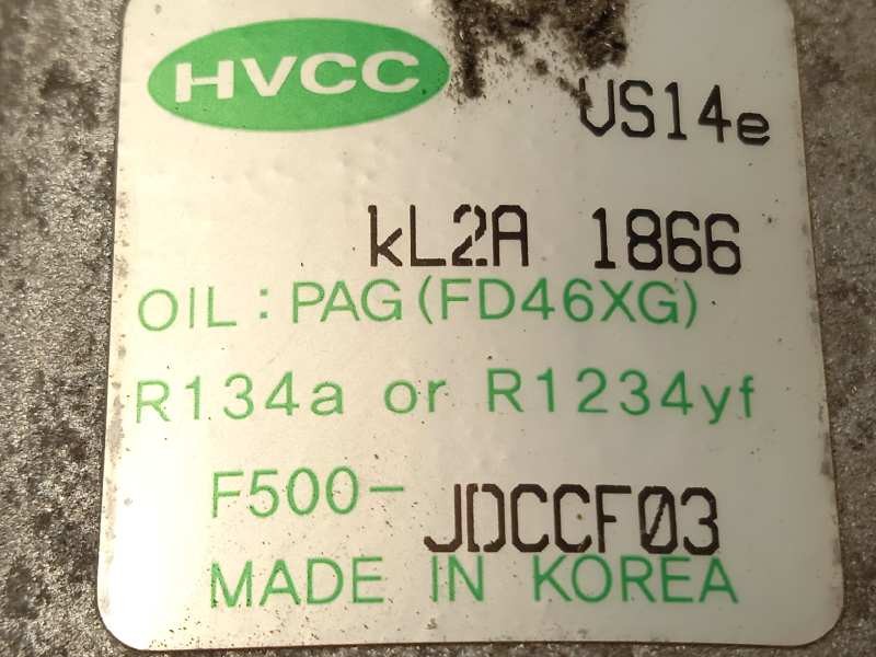 Recambio de compresor aire acondicionado para kia cee´d drive referencia OEM IAM 97701A6701  F500JDCCF03