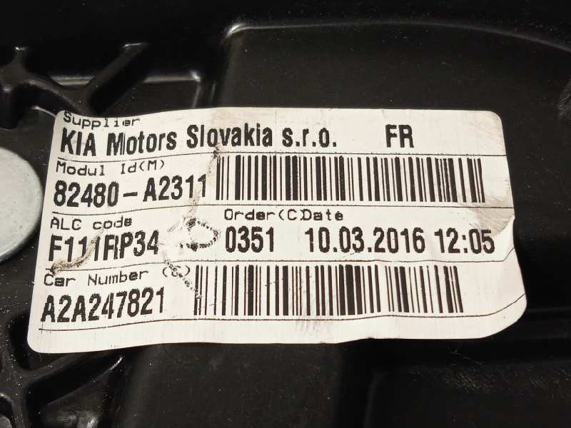 Recambio de elevalunas delantero derecho para kia cee´d drive referencia OEM IAM 82480A2311 82481A2000 82460A2010