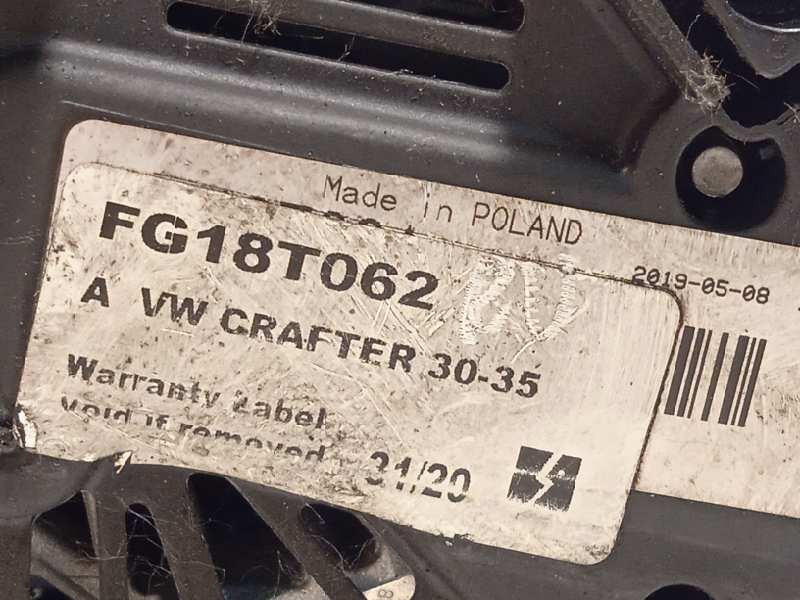 Recambio de alternador para volkswagen crafter combi (2e) combi 30 referencia OEM IAM 03L903023P  FG18T062
