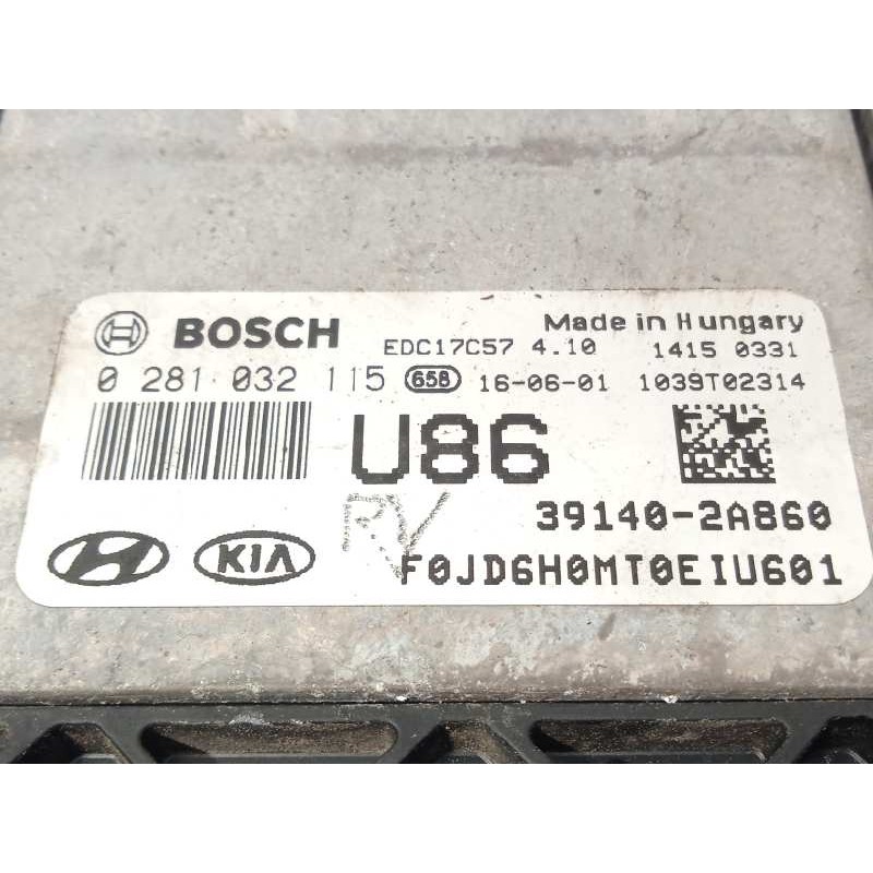 Recambio de centralita motor uce para kia cee´d 1.6 crdi cat referencia OEM IAM 391402A860  0281032115