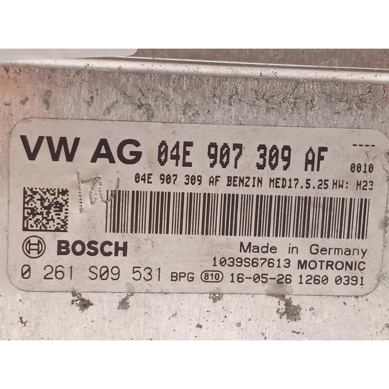Recambio de centralita motor uce para seat ibiza (6p1) reference referencia OEM IAM 04E907309AF  0261S09531