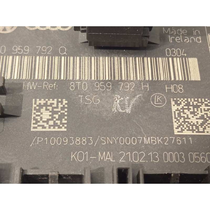 Recambio de centralita confort para audi a5 coupe (8t) 2.0 tdi (130kw) referencia OEM IAM 8T0959792Q  