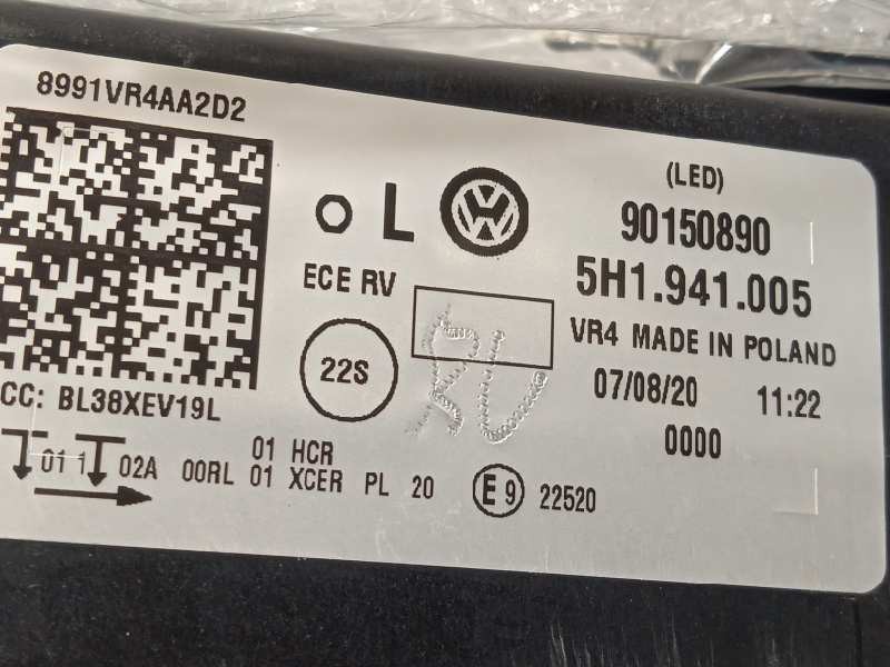 Recambio de faro izquierdo para volkswagen golf viii lim. (cd1) style referencia OEM IAM 5H1941005  90150890