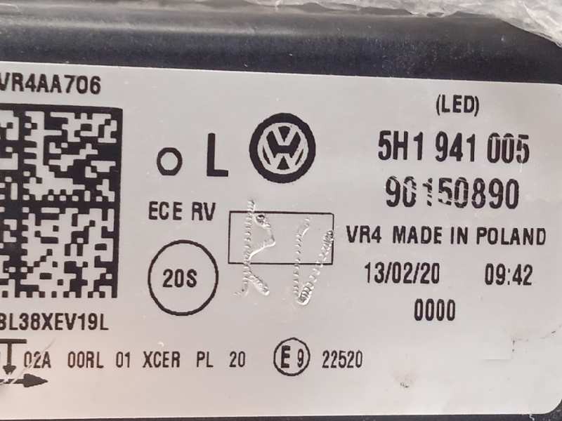 Recambio de faro izquierdo para volkswagen golf viii lim. (cd1) style referencia OEM IAM 5H1941005  90150890