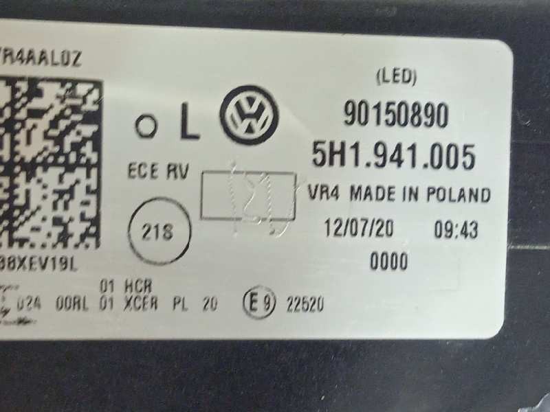 Recambio de faro izquierdo para volkswagen golf viii lim. (cd1) style referencia OEM IAM 5H1941005  90150890