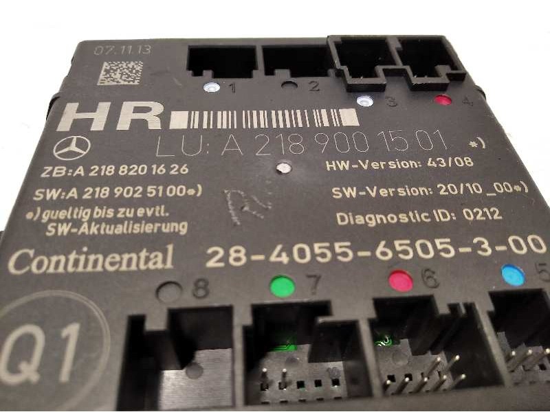 Recambio de centralita confort para mercedes-benz clase c (w204) lim. c 200 cdi blueefficiency (204.001) referencia OEM IAM A218