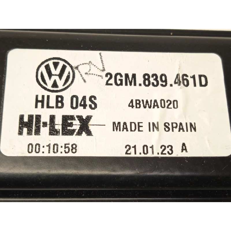Recambio de elevalunas trasero izquierdo para volkswagen t-cross 1.0 tsi referencia OEM IAM 2GM839461D  5Q0959407D