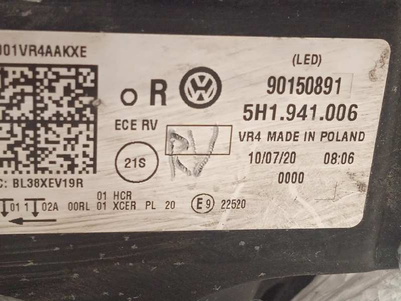 Recambio de faro derecho para volkswagen golf viii lim. (cd1) style referencia OEM IAM 5H1941006  90150891