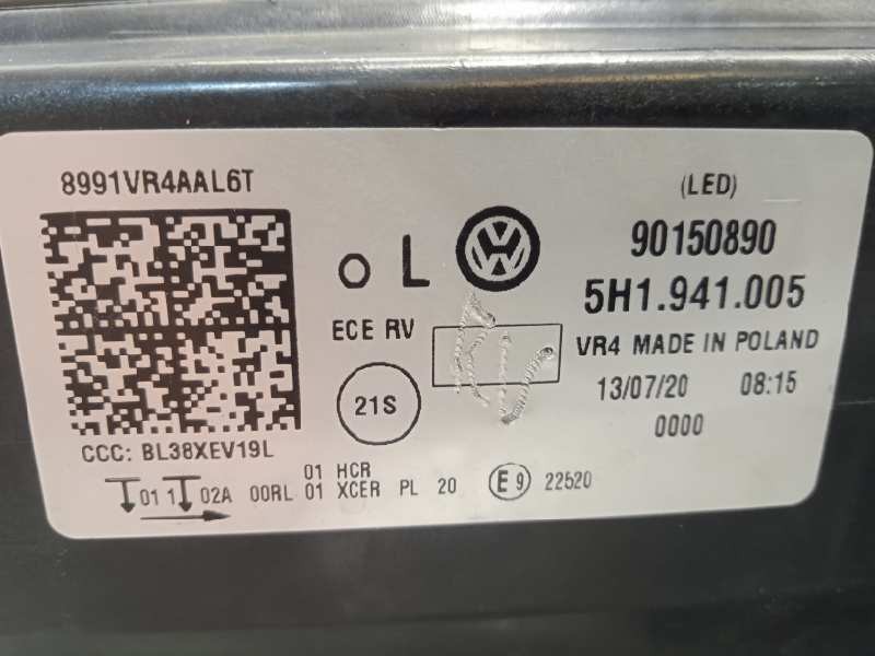 Recambio de faro izquierdo para volkswagen golf viii lim. (cd1) style referencia OEM IAM 5H1941005  90150890