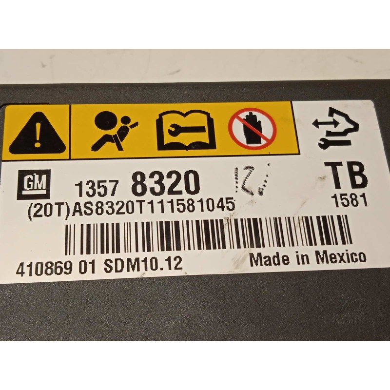 Recambio de centralita airbag para opel insignia berlina 2.0 16v cdti referencia OEM IAM 13578320  