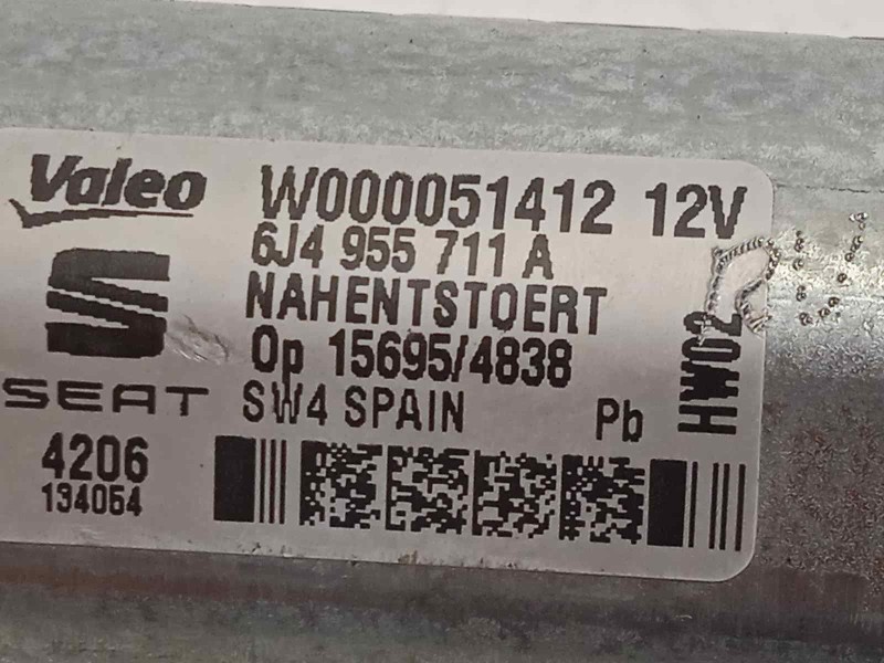 Recambio de motor limpia trasero para seat ibiza (6p1) reference referencia OEM IAM 6J4955711A  W000051412