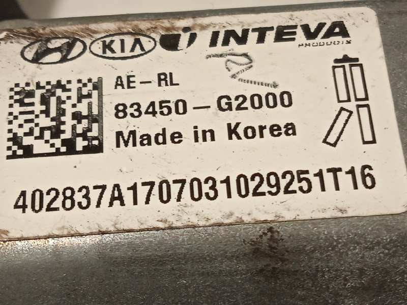 Recambio de elevalunas trasero izquierdo para hyundai ioniq hybrid referencia OEM IAM 83470G2000  83450G2000