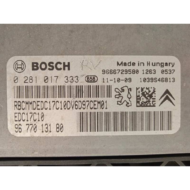 Recambio de centralita motor uce para peugeot 308 access referencia OEM IAM 9677013180  0281017333