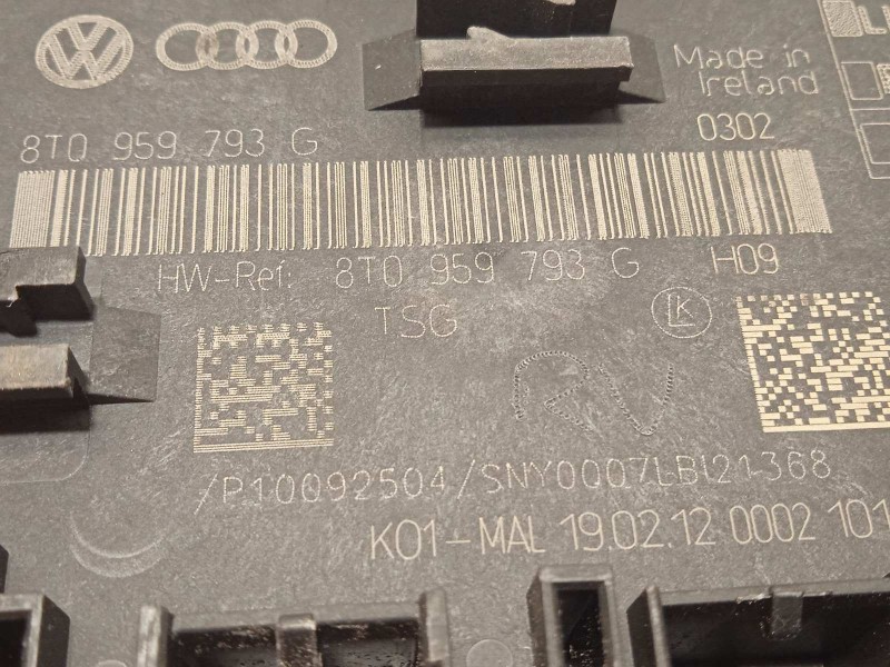 Recambio de centralita confort para audi a4 ber. (b8) básico referencia OEM IAM 8T0959793G  