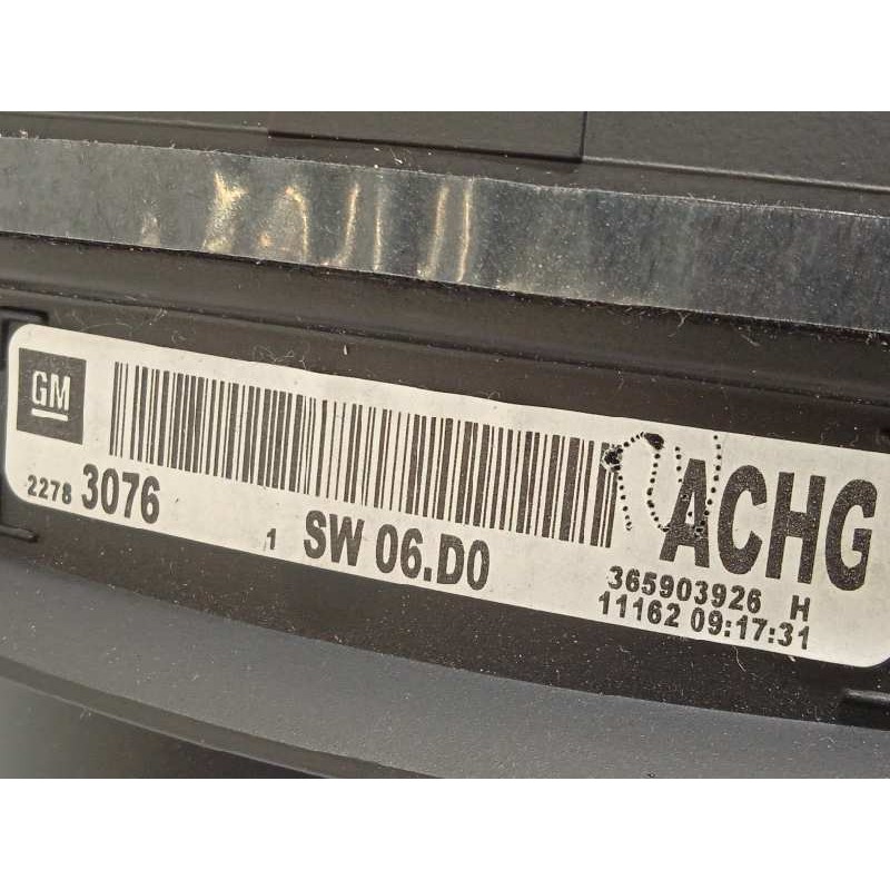 Recambio de cuadro instrumentos para opel insignia berlina 2.0 16v cdti referencia OEM IAM 22783076  365903926