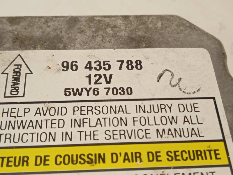 Recambio de centralita airbag para chevrolet epica 2.0 diesel cat referencia OEM IAM 96435788  