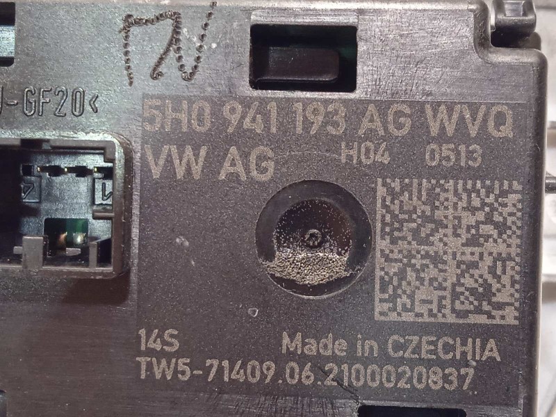 Recambio de mando multifuncion para seat leon sportstourer (kl8) fr referencia OEM IAM 5H0941193AG  5H0941193AGWVQ