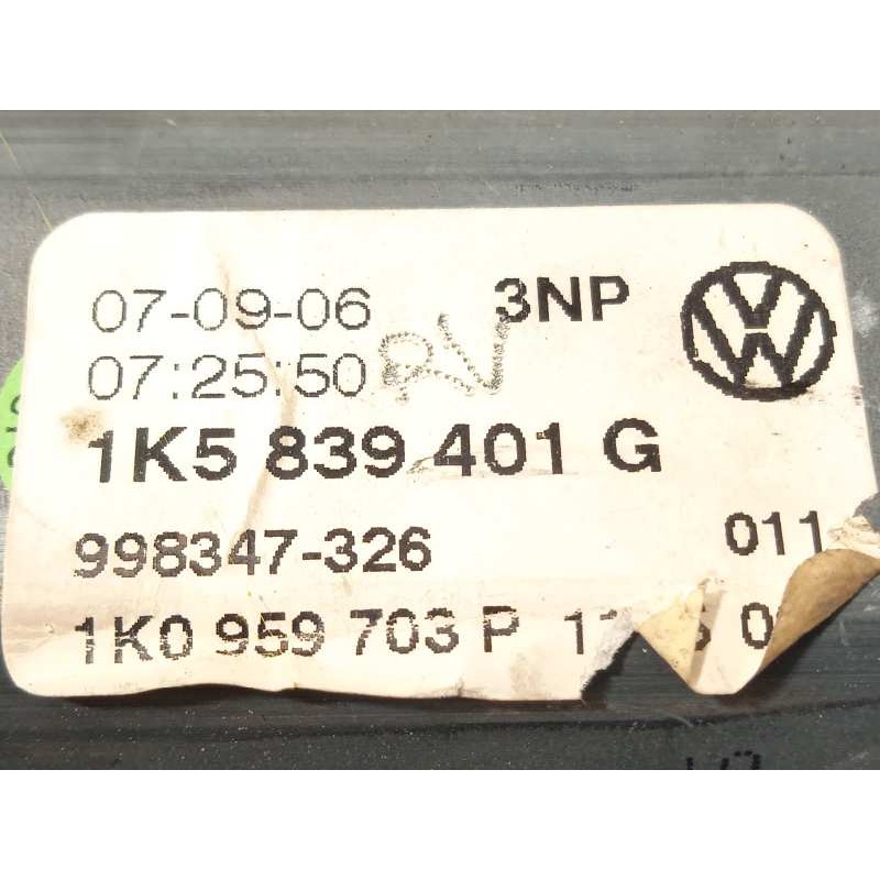 Recambio de elevalunas trasero izquierdo para volkswagen jetta (1k2) 1.9 tdi referencia OEM IAM 1K5839461  1K5839401G