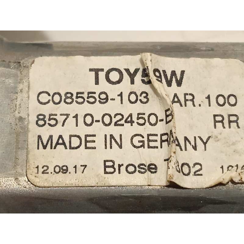 Recambio de elevalunas trasero izquierdo para toyota auris hybrid feel! edition referencia OEM IAM 8570102010  961920101