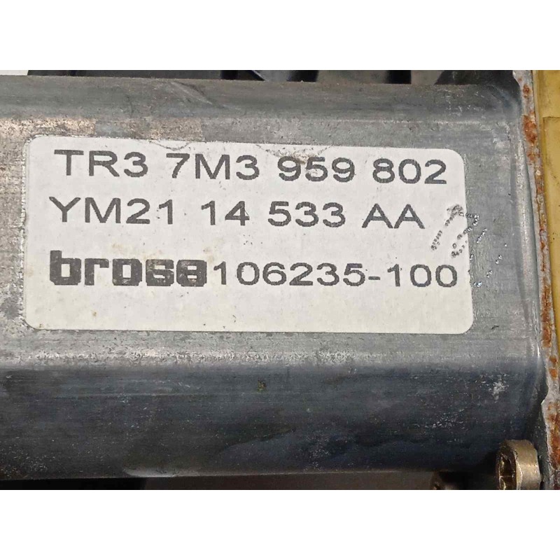 Recambio de elevalunas delantero derecho para seat alhambra (7v9) 1.9 tdi referencia OEM IAM 7M3959802  