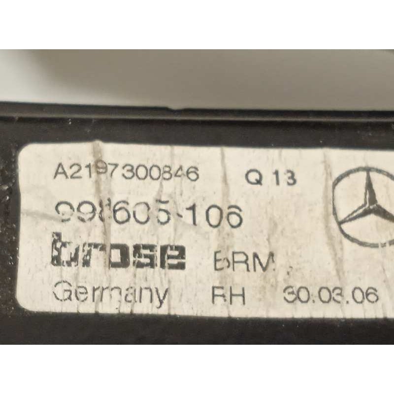Recambio de elevalunas trasero derecho para mercedes-benz clase cls (w219) 350 (219.356) referencia OEM IAM A2197300846  9986051