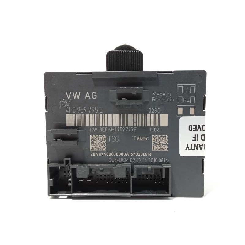 Recambio de centralita confort para audi s8 (4hc) 4.0 tfsi quattro referencia OEM IAM 4H0959795E  