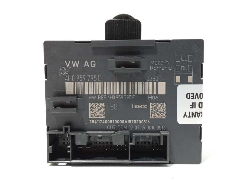 Recambio de centralita confort para audi s8 (4hc) 4.0 tfsi quattro referencia OEM IAM 4H0959795E  