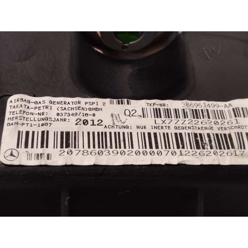 Recambio de airbag delantero derecho para mercedes-benz clase c (w204) coupe 2.1 cdi cat referencia OEM IAM 2078603902  A2078603