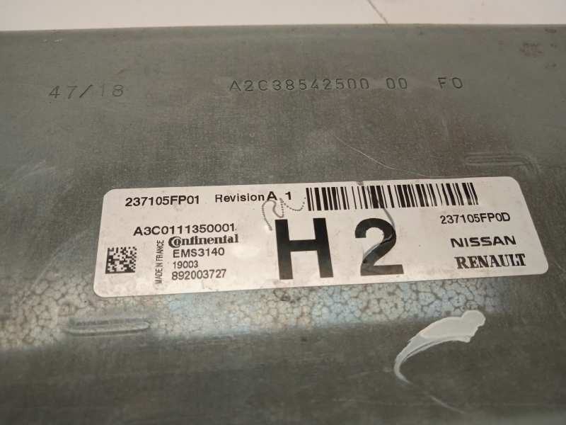 Recambio de centralita motor uce para nissan micra v (k14) acenta referencia OEM IAM 237105FP0D  A3C0111350001