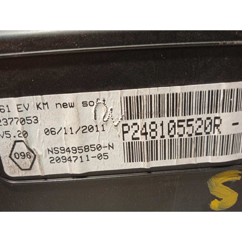 Recambio de cuadro instrumentos para renault kangoo z.e. referencia OEM IAM 248105520R  