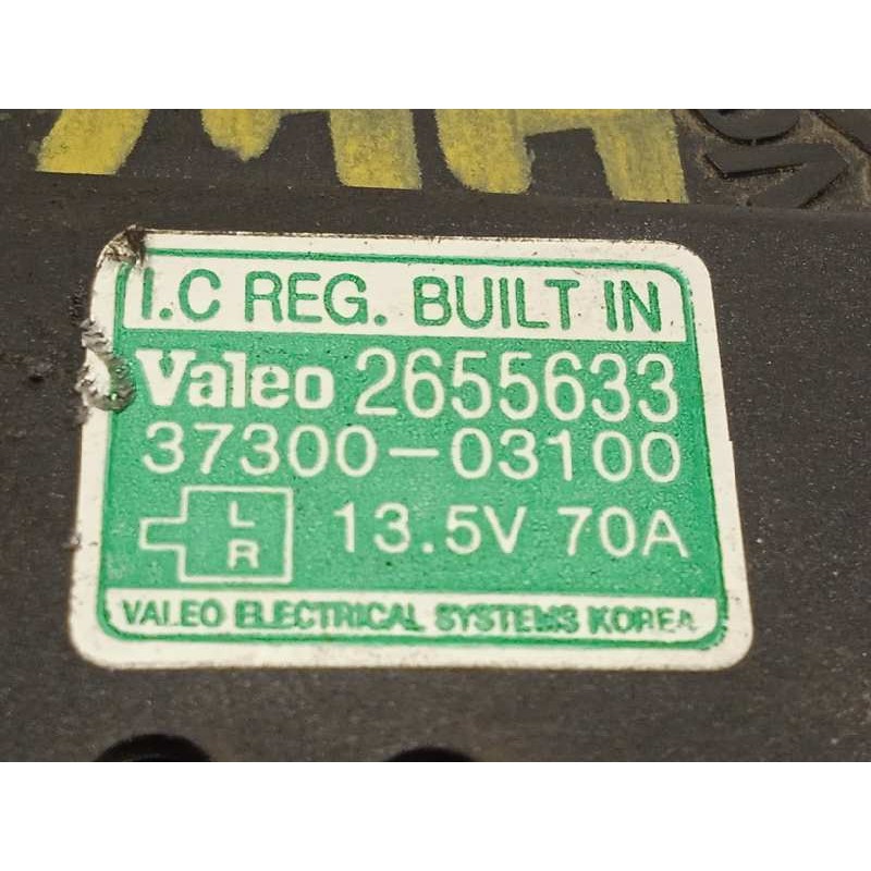 Recambio de alternador para hyundai i20 1.2 cat referencia OEM IAM 3730003100  2655633