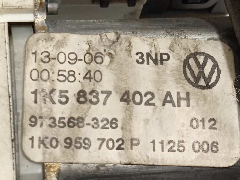 Recambio de elevalunas delantero derecho para volkswagen jetta (1k2) 1.9 tdi referencia OEM IAM 1K5837402AH  1K0959792L