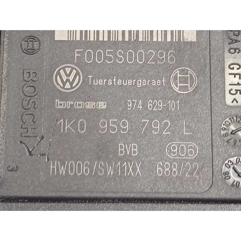 Recambio de elevalunas delantero derecho para volkswagen jetta (1k2) 1.9 tdi referencia OEM IAM 1K5837402AH  1K0959792L