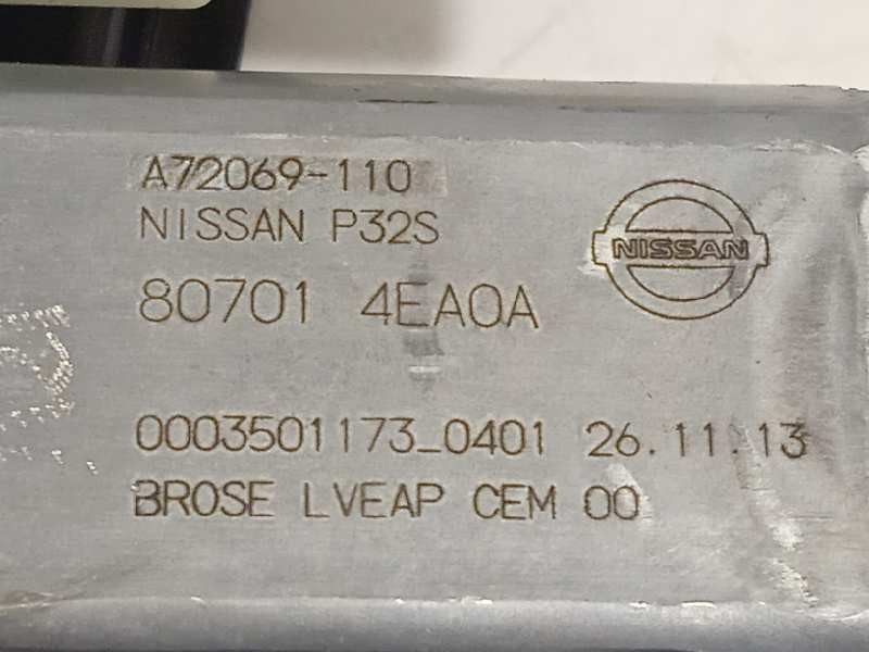Recambio de elevalunas delantero izquierdo para nissan qashqai (j11) 1.6 dci turbodiesel cat referencia OEM IAM 807014EA0A  